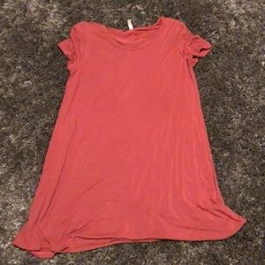 Salmon T-shirt dress